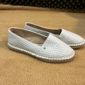 Liz Claiborne White Quilted Espadrilles